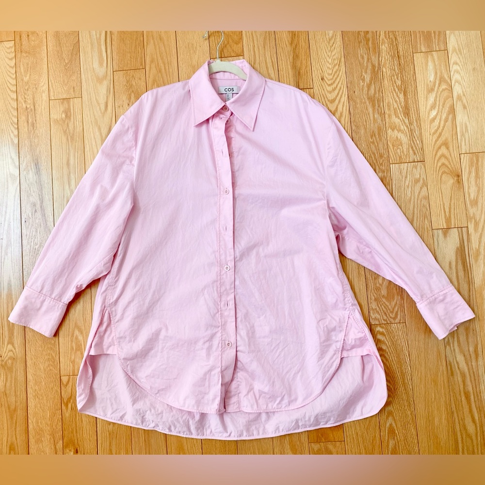 COS oversized pink shirt